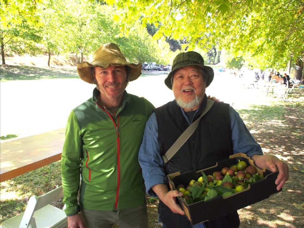 Image of Willa, Slow Food South Australia's esteemed patron; and Cheong Liew, at a previous Fignic