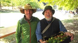 Image of Willa, Slow Food South Australia's esteemed patron; and Cheong Liew, at a previous Fignic